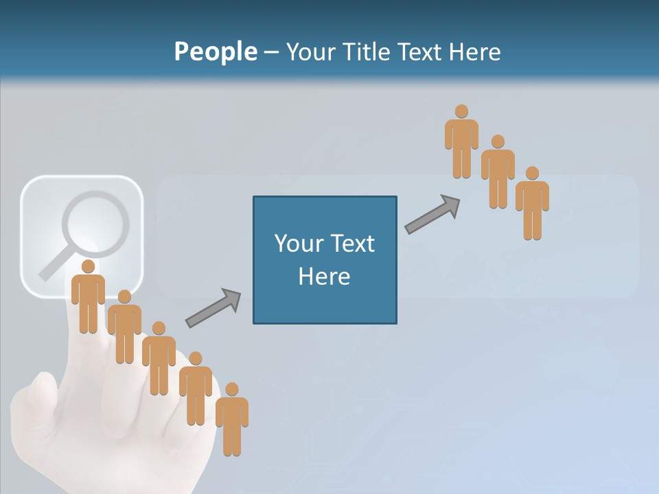 Hand Tech Pressing PowerPoint Template