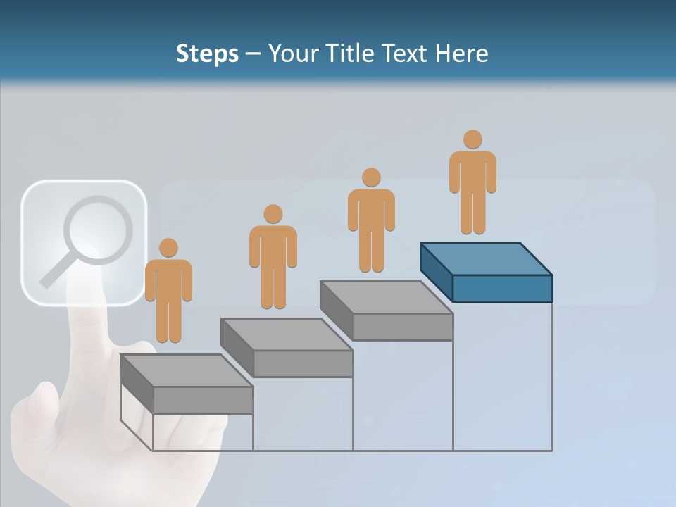 Hand Tech Pressing PowerPoint Template