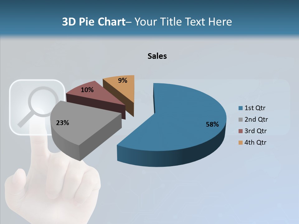 Hand Tech Pressing PowerPoint Template