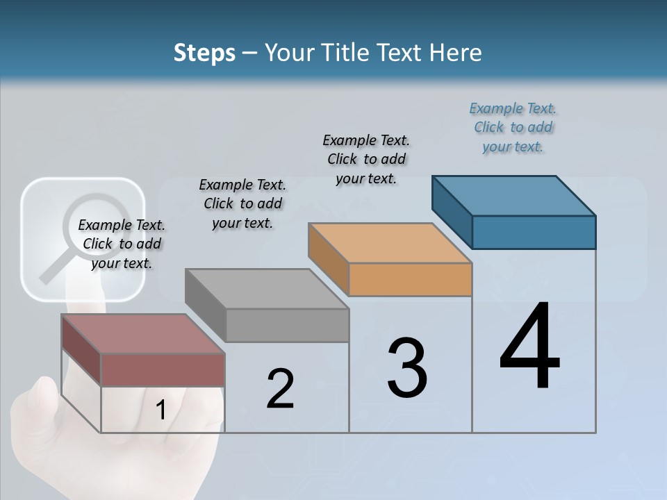 Hand Tech Pressing PowerPoint Template