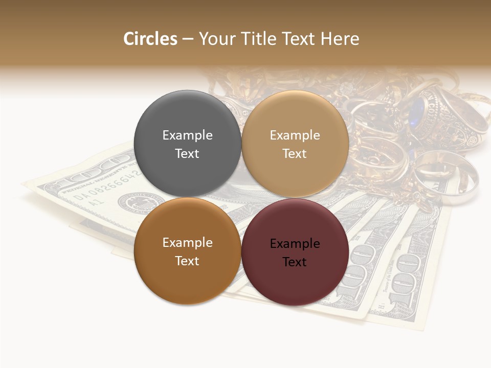 Used Pile Coin PowerPoint Template