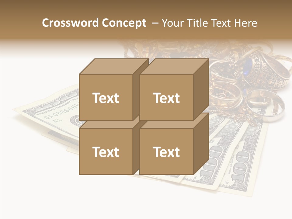 Used Pile Coin PowerPoint Template