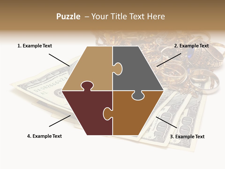 Used Pile Coin PowerPoint Template