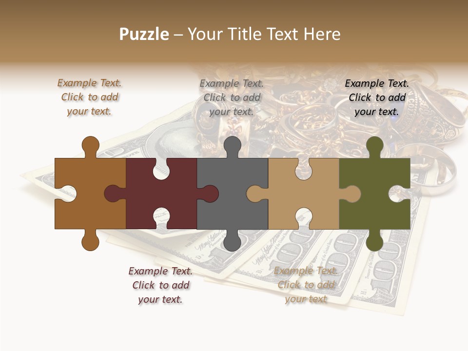 Used Pile Coin PowerPoint Template