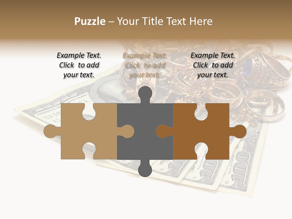 Used Pile Coin PowerPoint Template