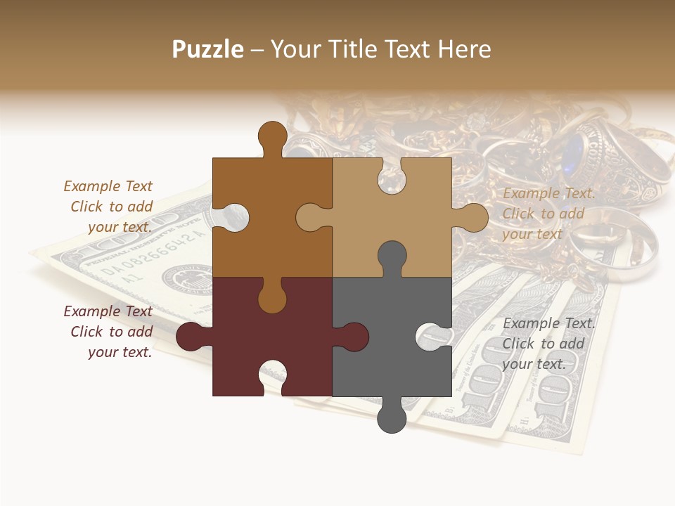 Used Pile Coin PowerPoint Template