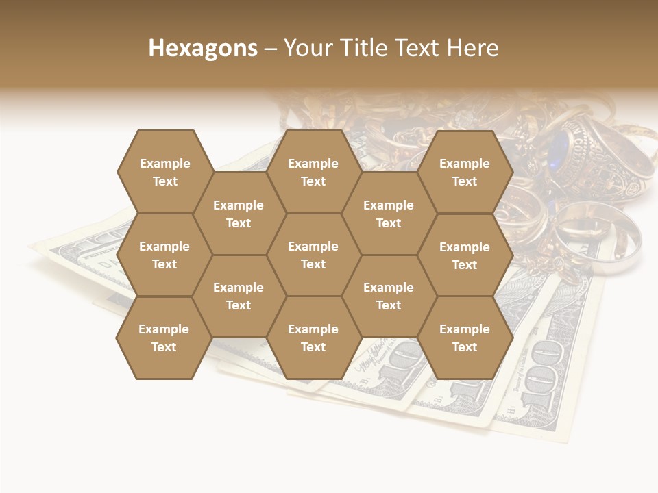 Used Pile Coin PowerPoint Template