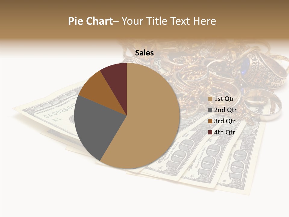 Used Pile Coin PowerPoint Template