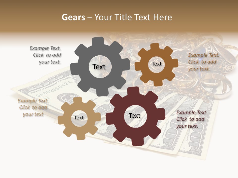 Used Pile Coin PowerPoint Template