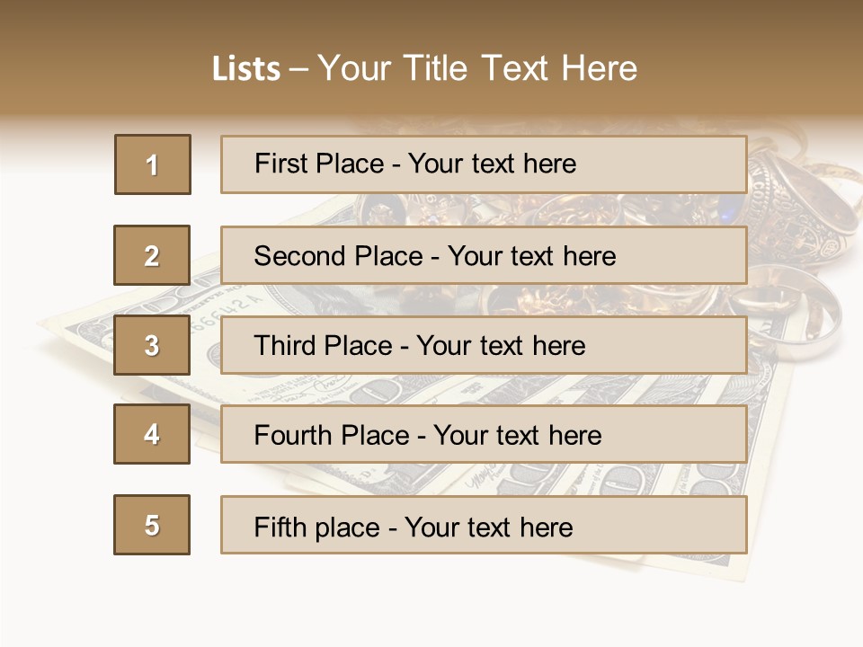 Used Pile Coin PowerPoint Template