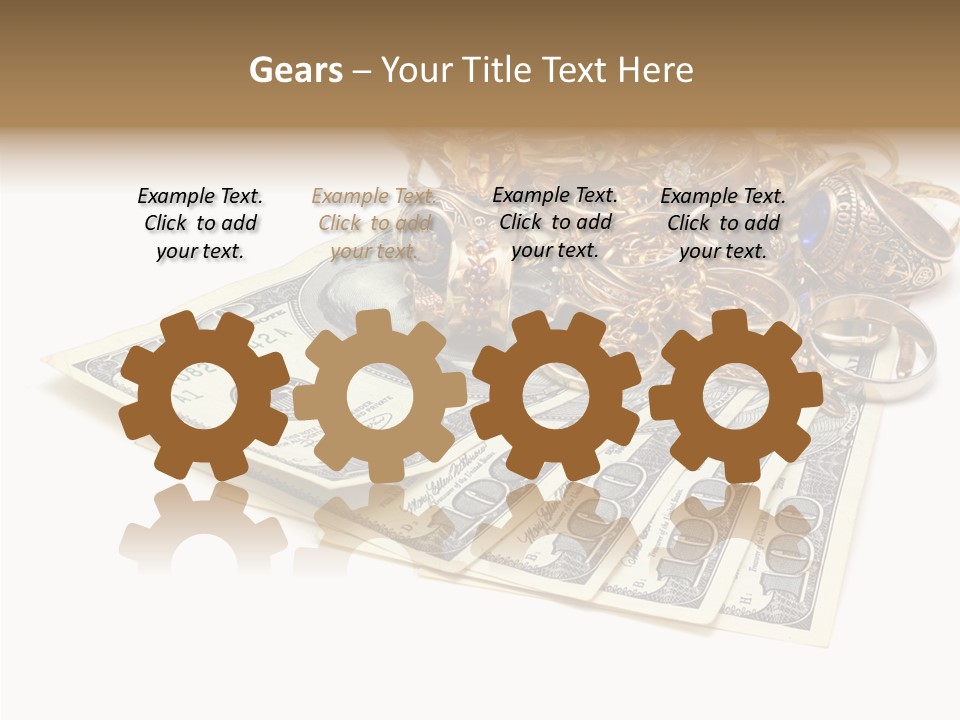 Used Pile Coin PowerPoint Template