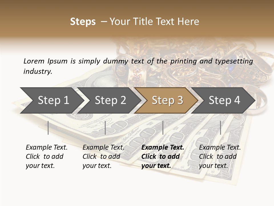 Used Pile Coin PowerPoint Template