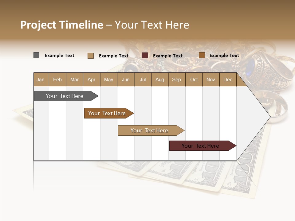 Used Pile Coin PowerPoint Template