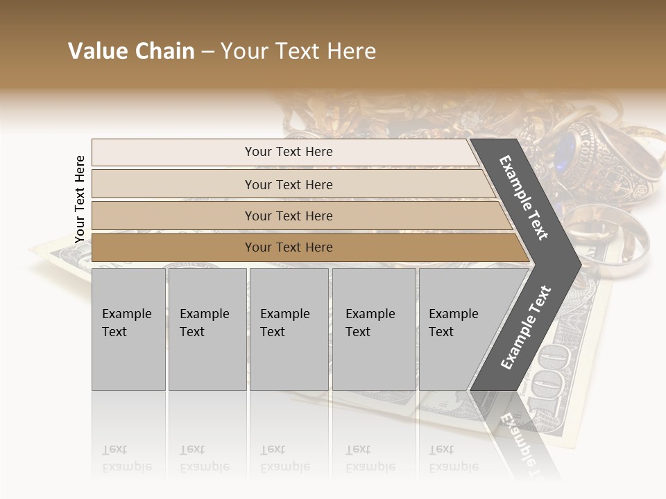 Used Pile Coin PowerPoint Template
