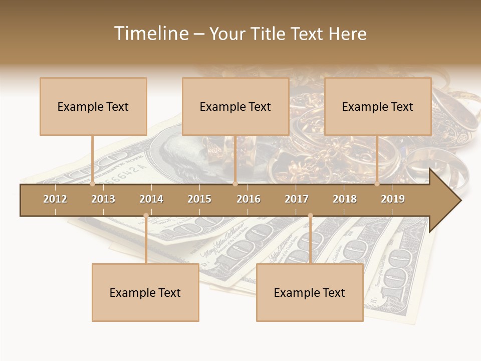 Used Pile Coin PowerPoint Template