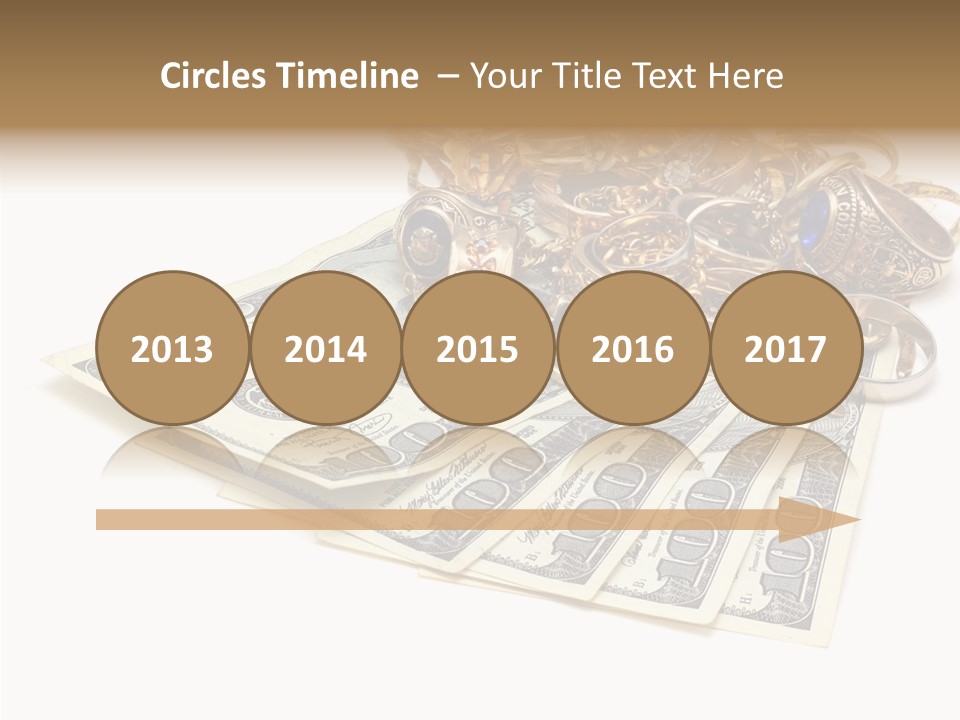 Used Pile Coin PowerPoint Template
