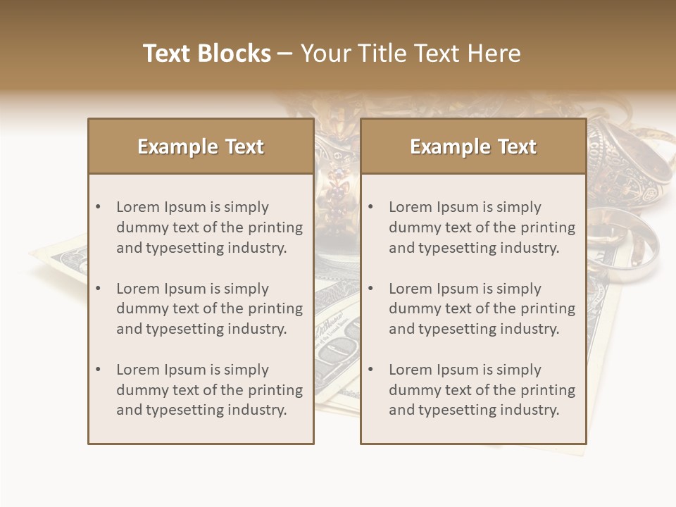 Used Pile Coin PowerPoint Template