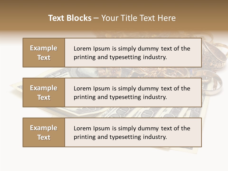 Used Pile Coin PowerPoint Template