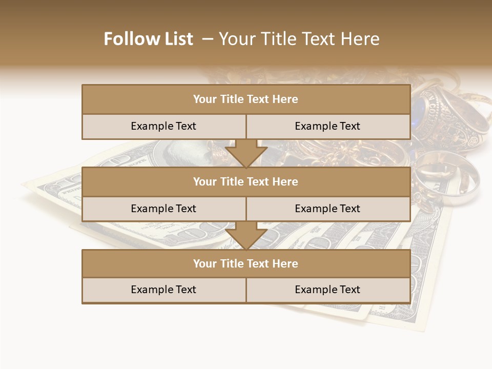 Used Pile Coin PowerPoint Template