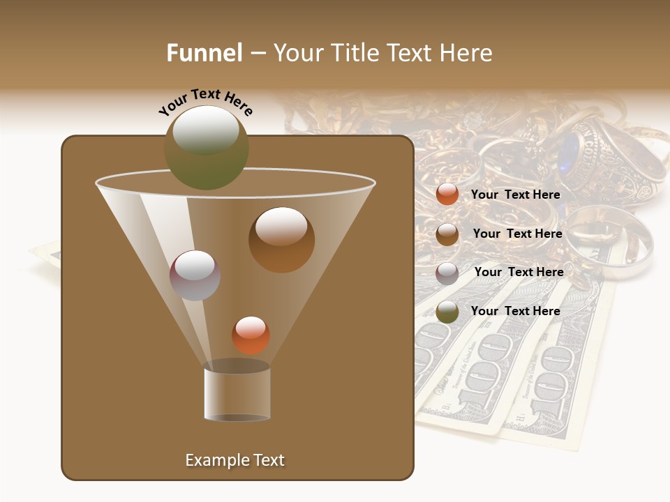 Used Pile Coin PowerPoint Template