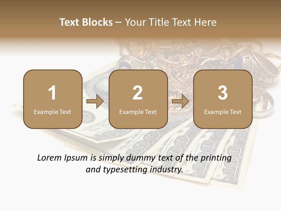 Used Pile Coin PowerPoint Template