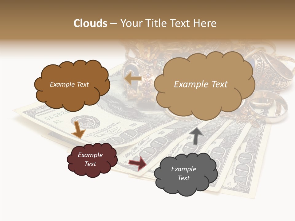 Used Pile Coin PowerPoint Template
