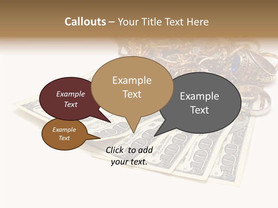 Used Pile Coin PowerPoint Template