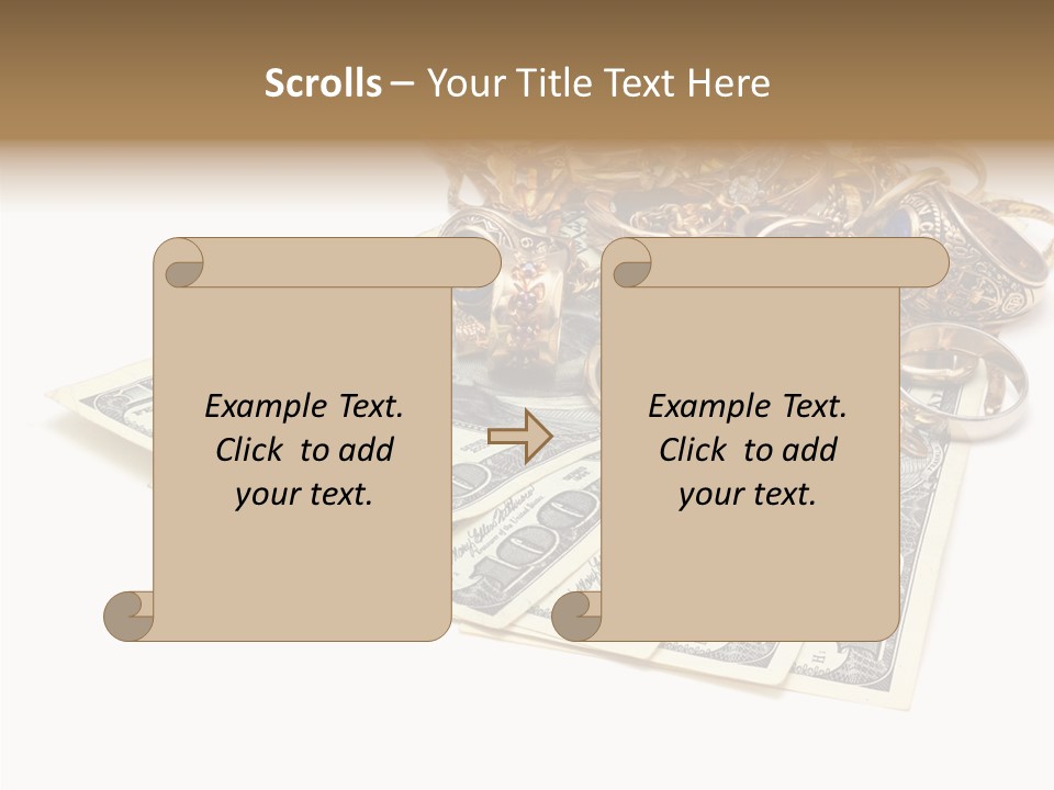 Used Pile Coin PowerPoint Template