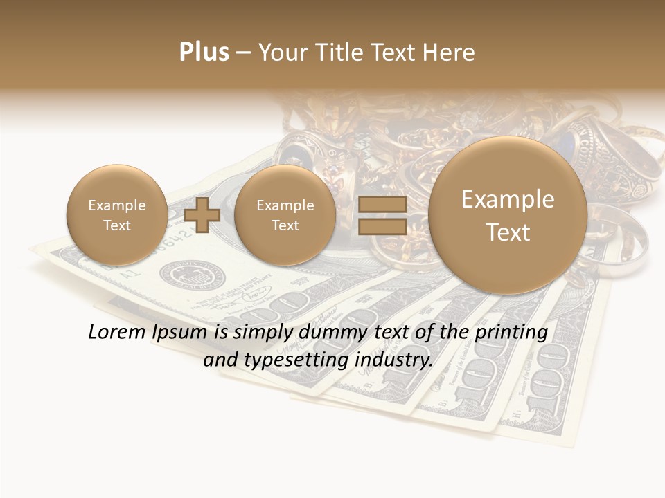 Used Pile Coin PowerPoint Template