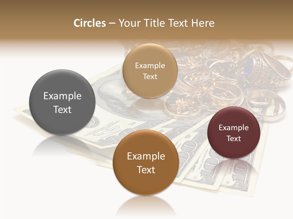 Used Pile Coin PowerPoint Template