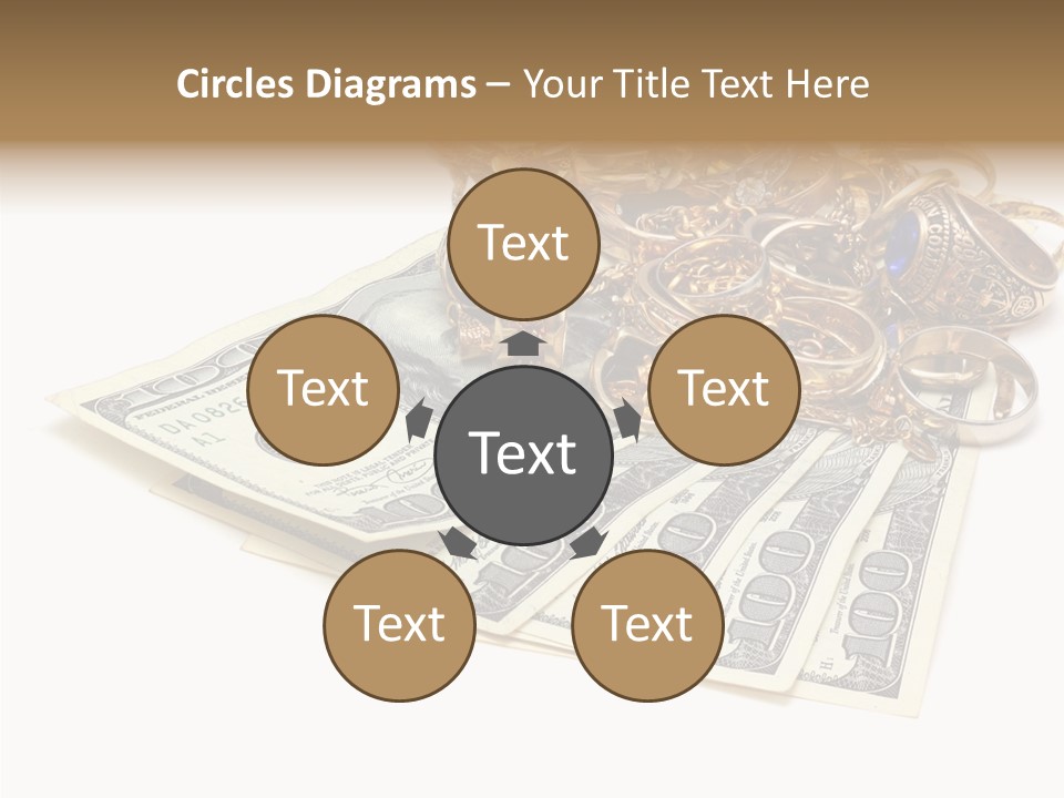 Used Pile Coin PowerPoint Template