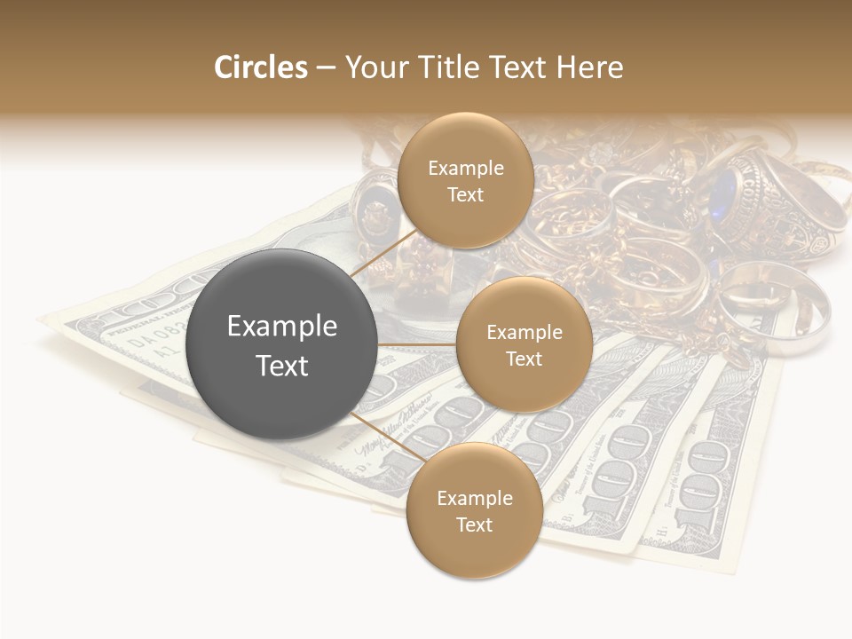 Used Pile Coin PowerPoint Template