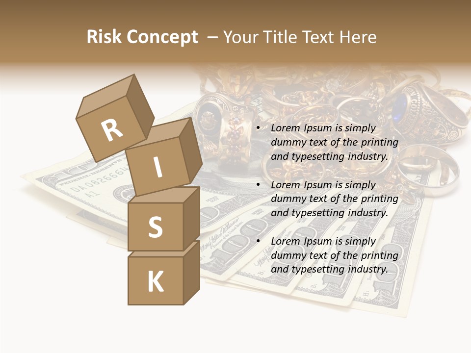 Used Pile Coin PowerPoint Template