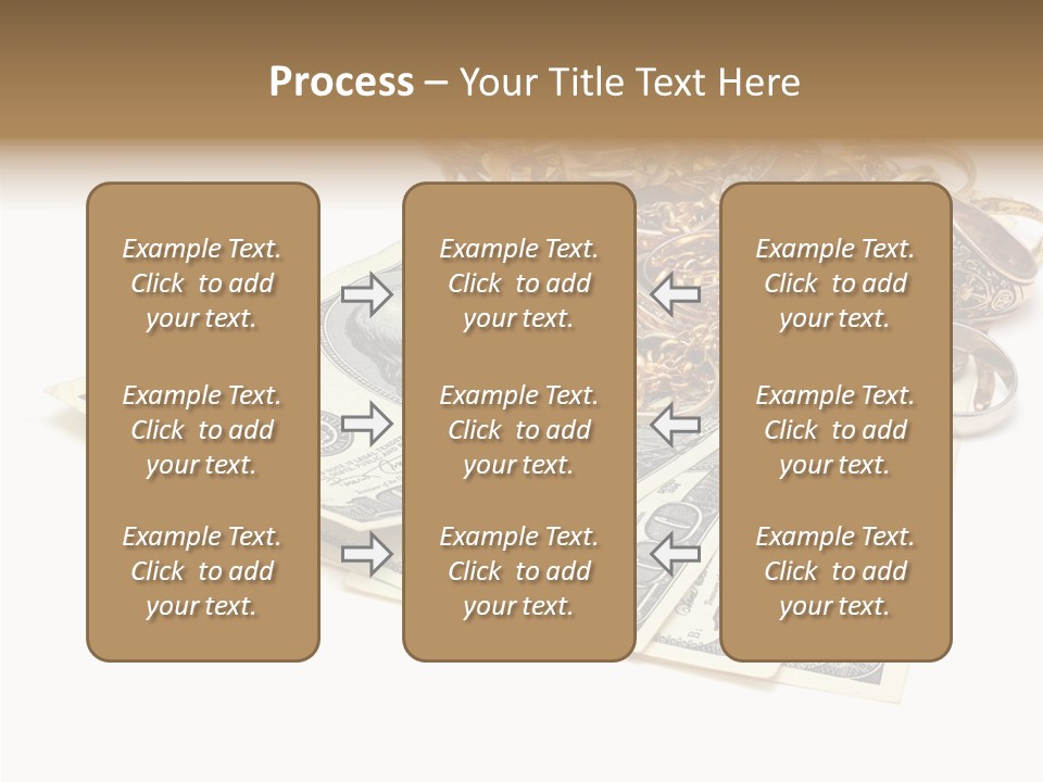 Used Pile Coin PowerPoint Template