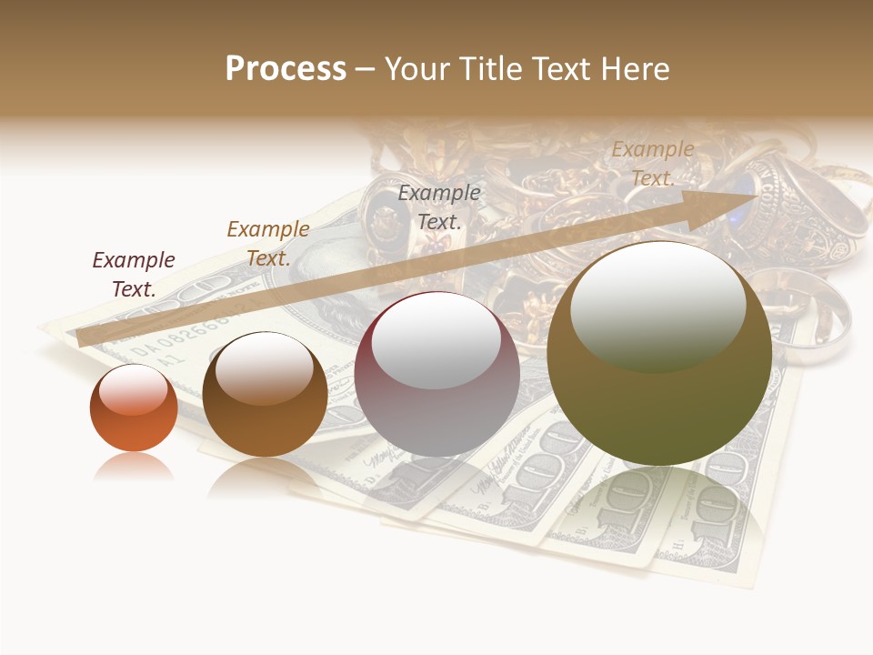 Used Pile Coin PowerPoint Template