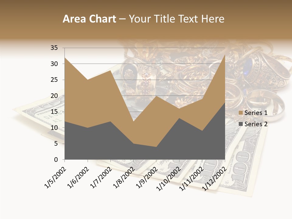 Used Pile Coin PowerPoint Template