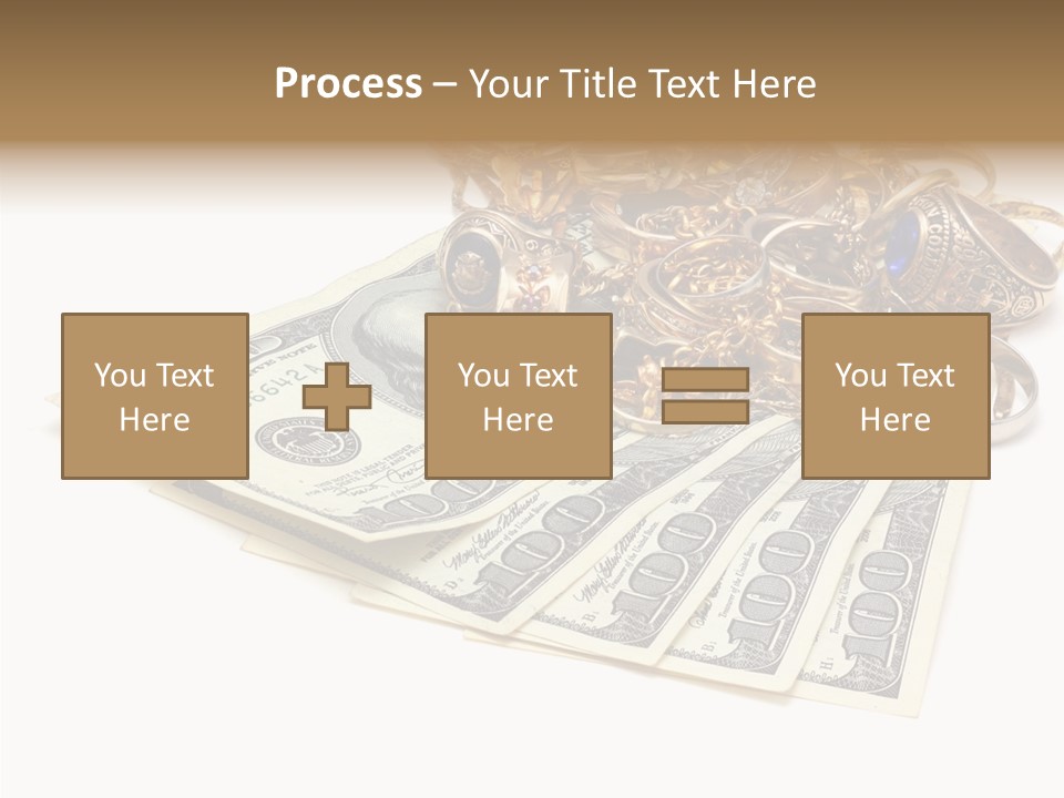 Used Pile Coin PowerPoint Template