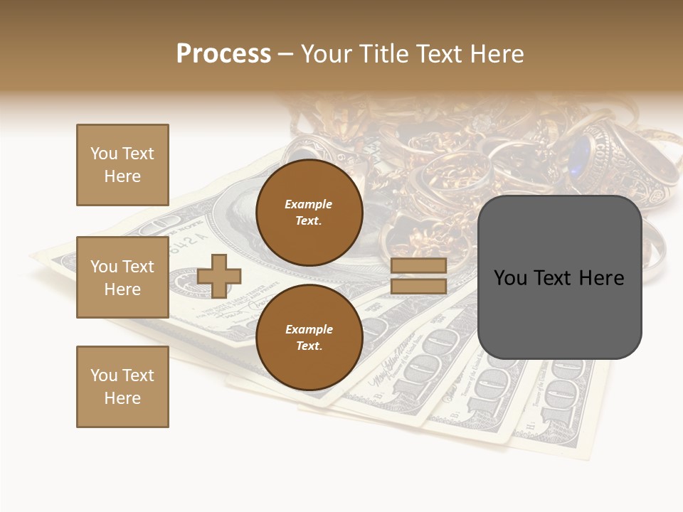 Used Pile Coin PowerPoint Template