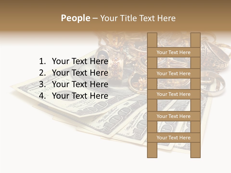 Used Pile Coin PowerPoint Template