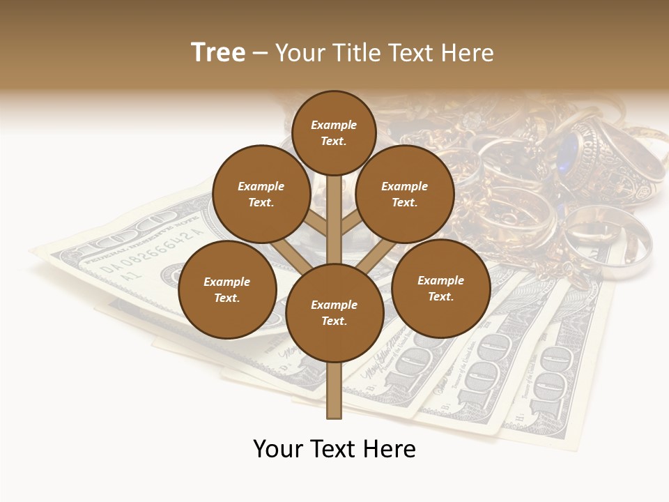 Used Pile Coin PowerPoint Template