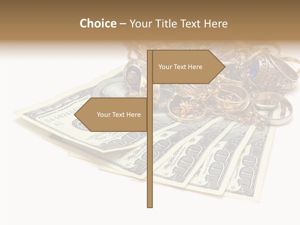 Used Pile Coin PowerPoint Template