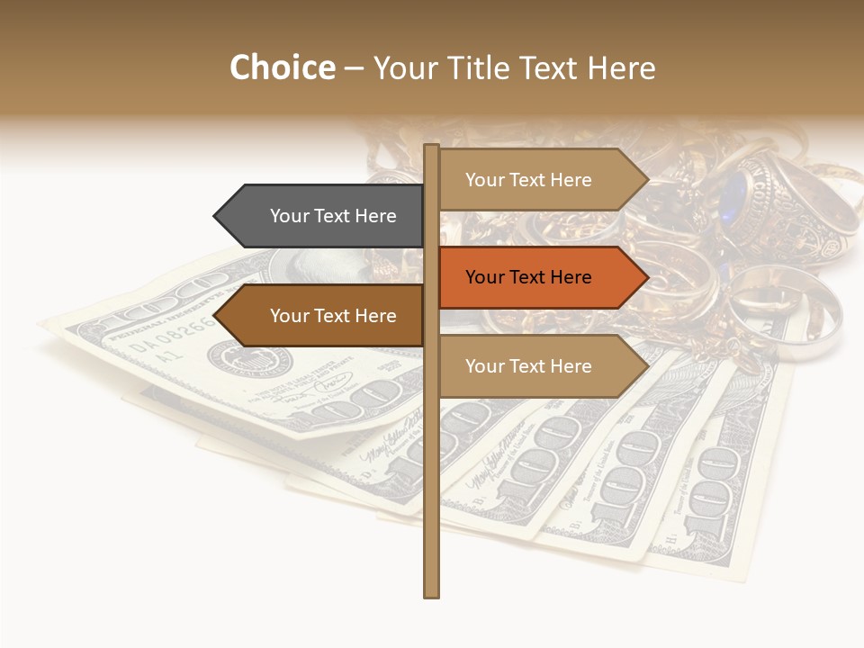 Used Pile Coin PowerPoint Template