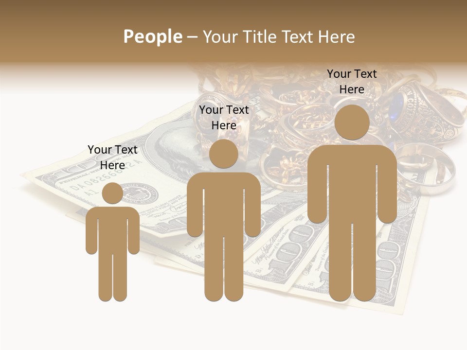 Used Pile Coin PowerPoint Template