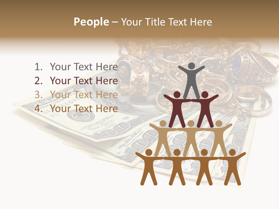 Used Pile Coin PowerPoint Template