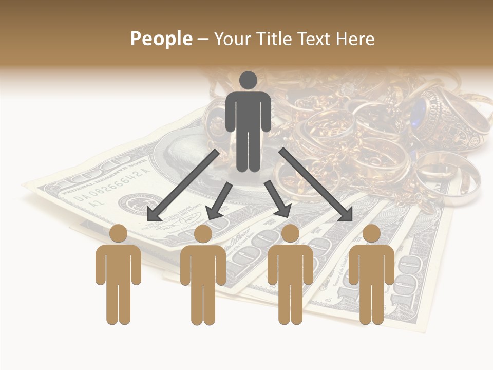 Used Pile Coin PowerPoint Template