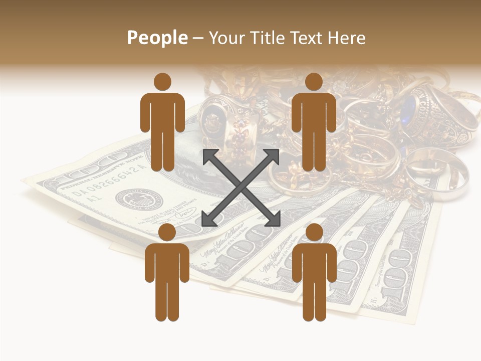 Used Pile Coin PowerPoint Template