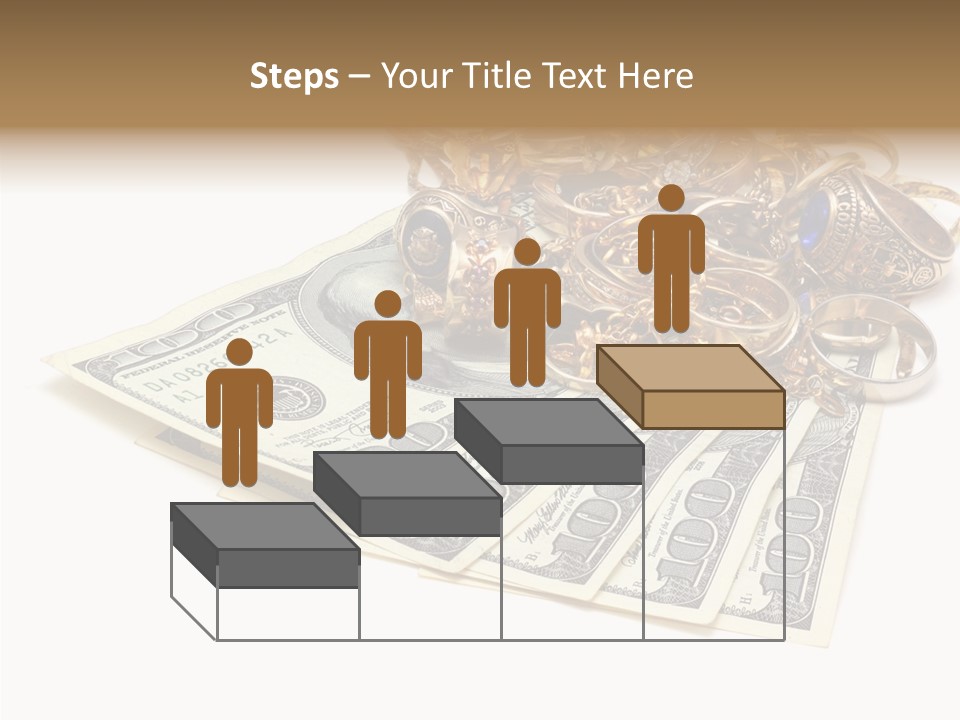 Used Pile Coin PowerPoint Template