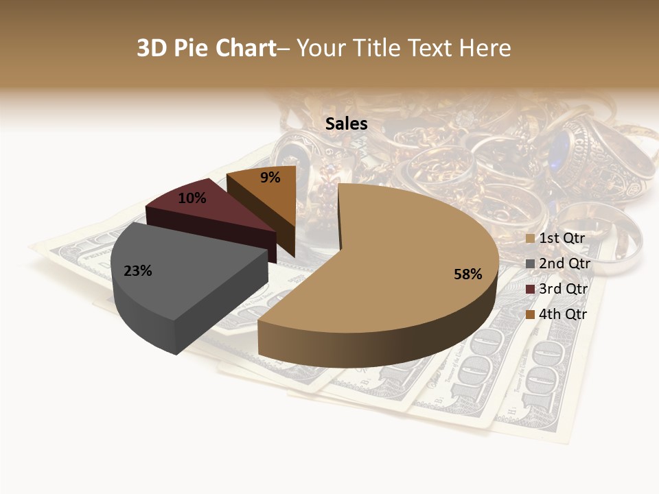 Used Pile Coin PowerPoint Template