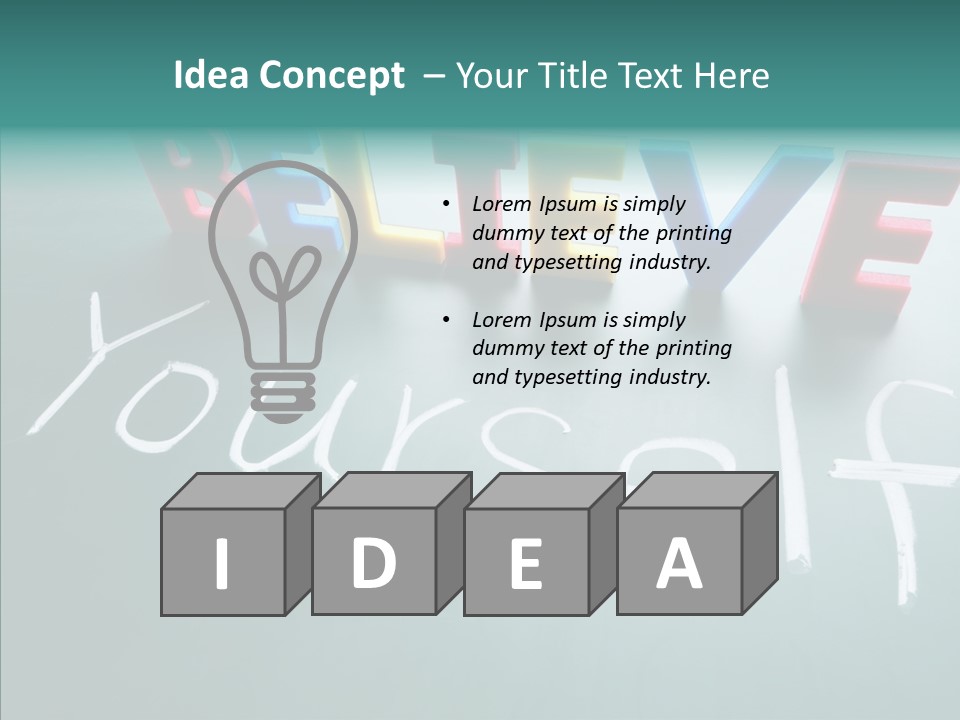 Hope Font Faith PowerPoint Template