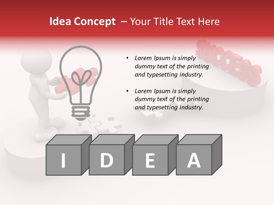 Jigsaw Creativity Concept PowerPoint Template